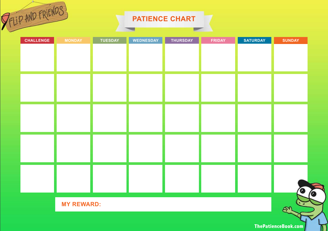 Patience Reward Chart - Green